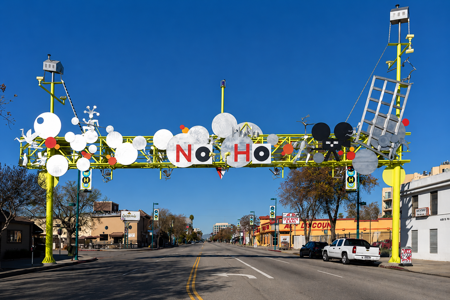 NoHo Arts District landmark archway